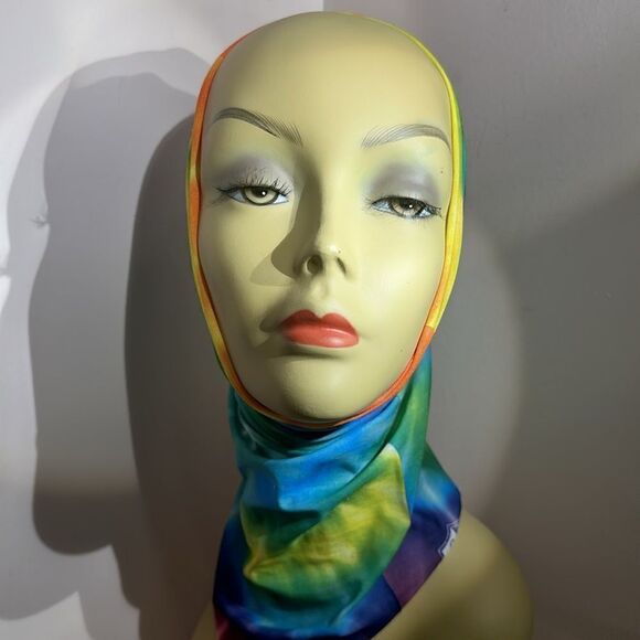 Face Shield Mask Gator Head Wrap Tie Dye - Picture 4 of 9